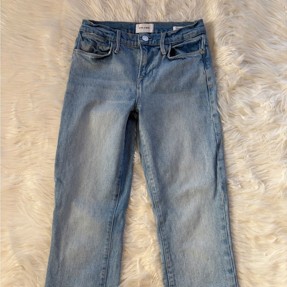 Frame Le High Rise Straight Leg Jeans - Picture 3 of 7